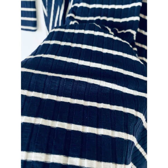 Lush Navy Blue Striped Dress - Picture 5 of 12